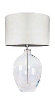 Mundgeblasene Glas-Tischlampe Cocoon 65 / 71 cm