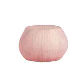 Mundgeblasene guaxs Vase Nagaa Tealight rose