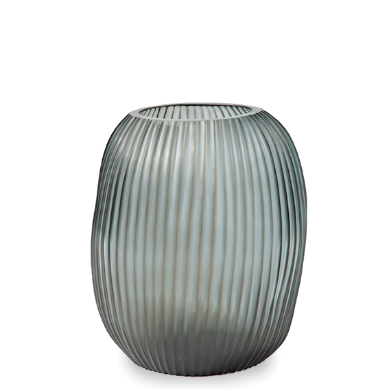 Mundgeblasene guaxs Vase Nagaa L indigo-smokegrey