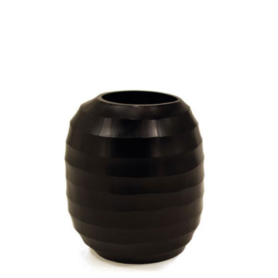 Vase Belly black L