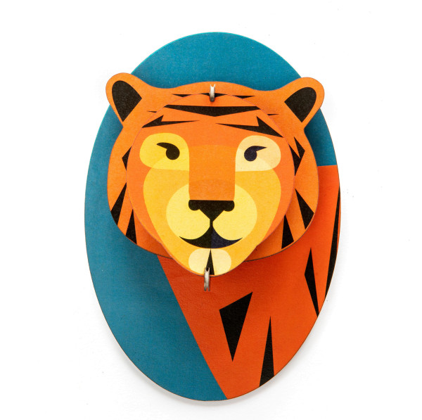 3D-Kinderzimmer-Wanddeko Tiger
