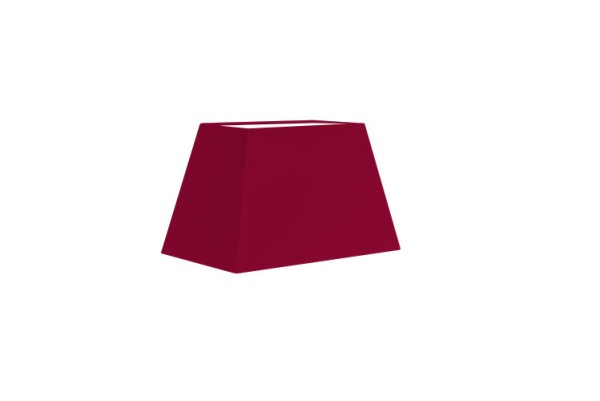 Lampenschirm Trapezform 20 cm Bordeaux, E14