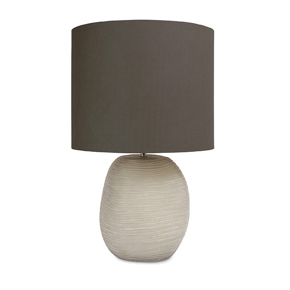 guaxs tischlampe tablelamp Patara round smokegrey