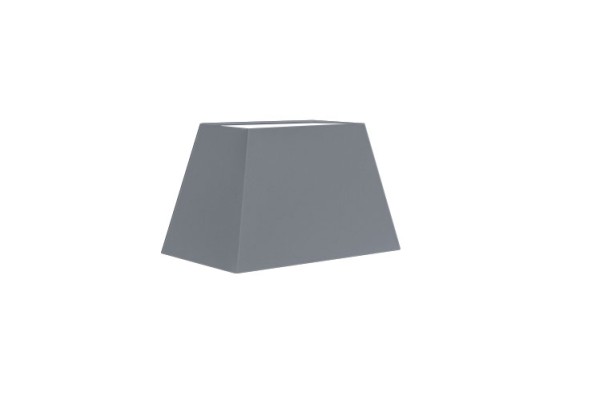 Lampenschirm Trapezform 20 cm graphitgrau, E14