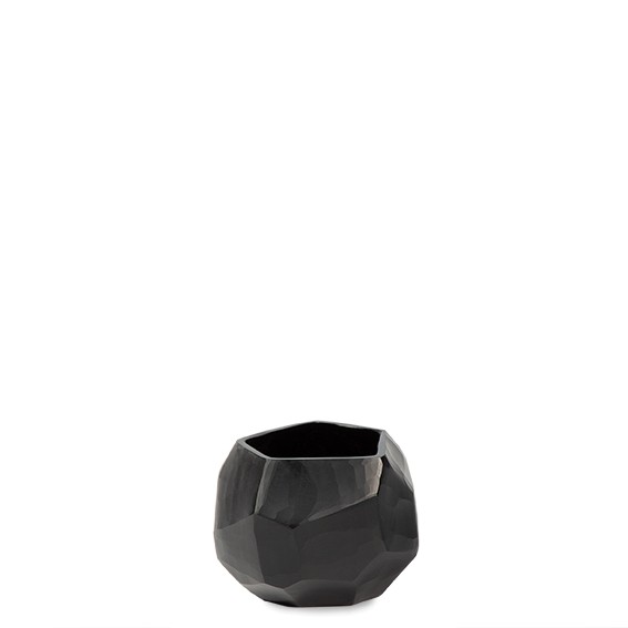 Vase Cubistic Teelicht black