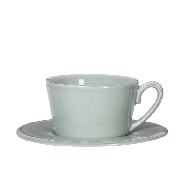 Côte Table Grosse Tasse mit Untertasse Constance 375 ml Seegrün