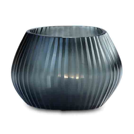 Teelicht, Vase Nagaa dark indigo