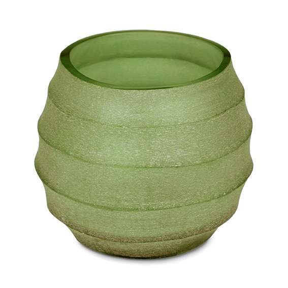 Teelicht, Vase Belly olive green 8 cm