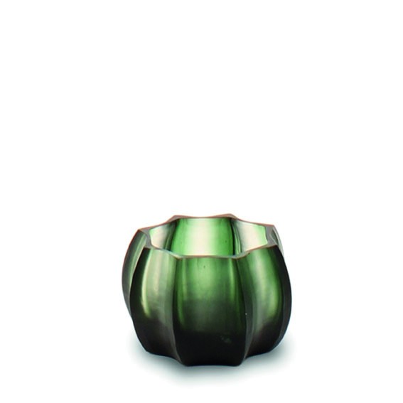 Vase Koonam light-blacksteelgrey-Teelicht, H 6 ø 8 cm
