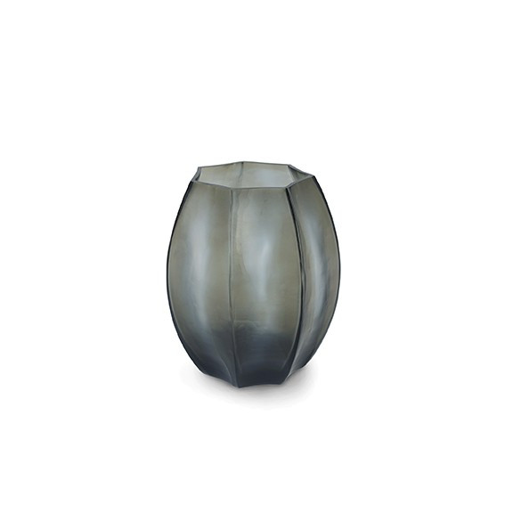 Vase Koonam indigo-smokegrey