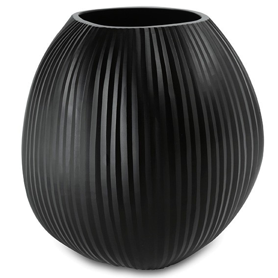 Mundgeblasene guaxs Vase Nagaa M Black