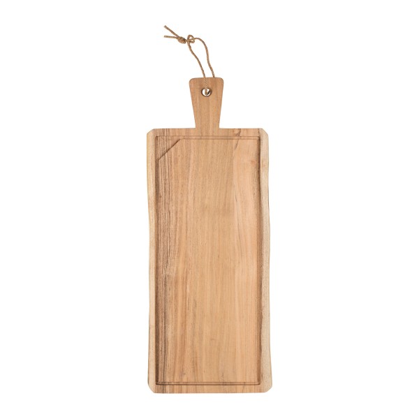 Langes Französisches Schneidebrett aus Akazien-Holz 60 x 23 cm